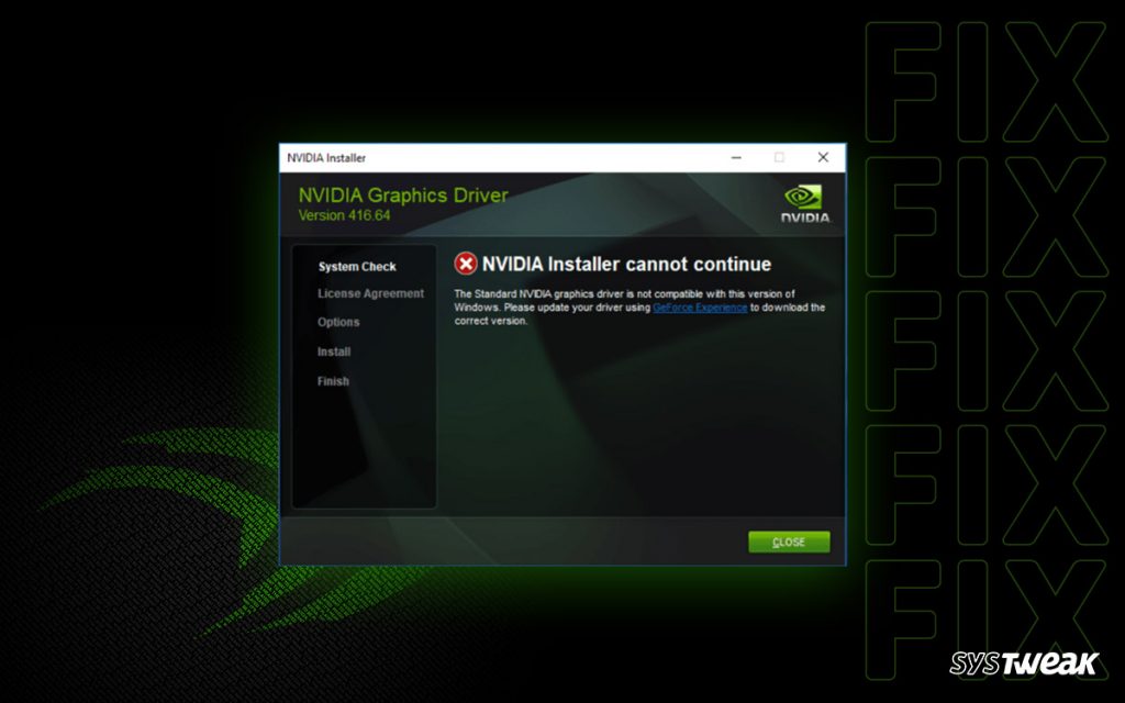 How to Fix NVIDIA Installer Cannot Continue Error in Windows 11, 10