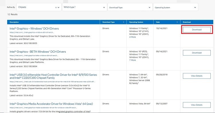 How To Update Intel Chipset Drivers for Windows 11,10,8,7