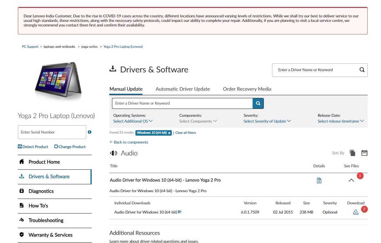 How To Download And Update Lenovo Yoga 2 Pro Drivers