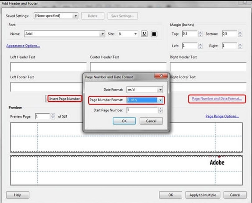 How to add pdf page numbers with or without acrobat 