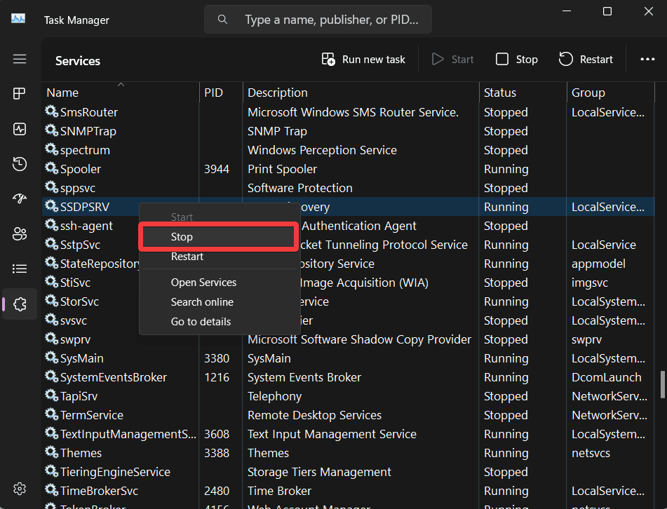 How to fix svchost high memory usage