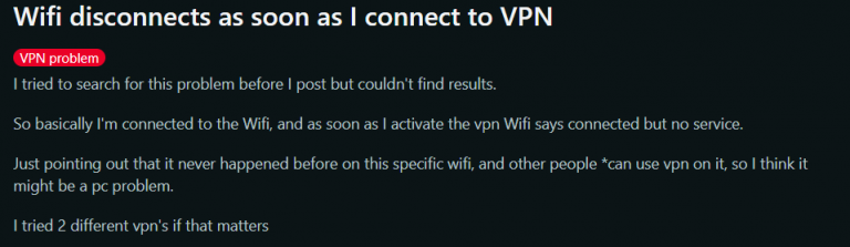 Internet Disconnects After Connecting to VPN - [ Solved ]